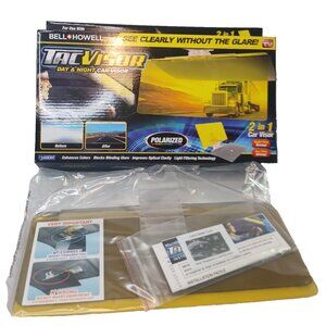 Tac Visor Bell + Howell Day and Night Car Visor 2 in 1 Polorazed Anti Glare NIB